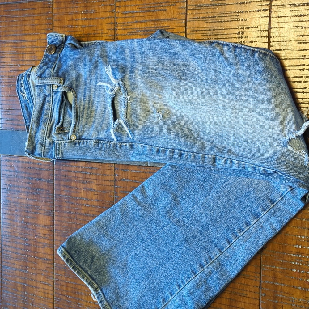 American eagle stretch bell bottom jeans